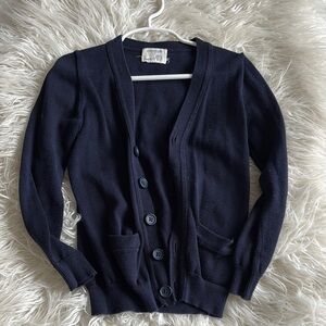 Classic Navy Children’s Cardigan Sweater